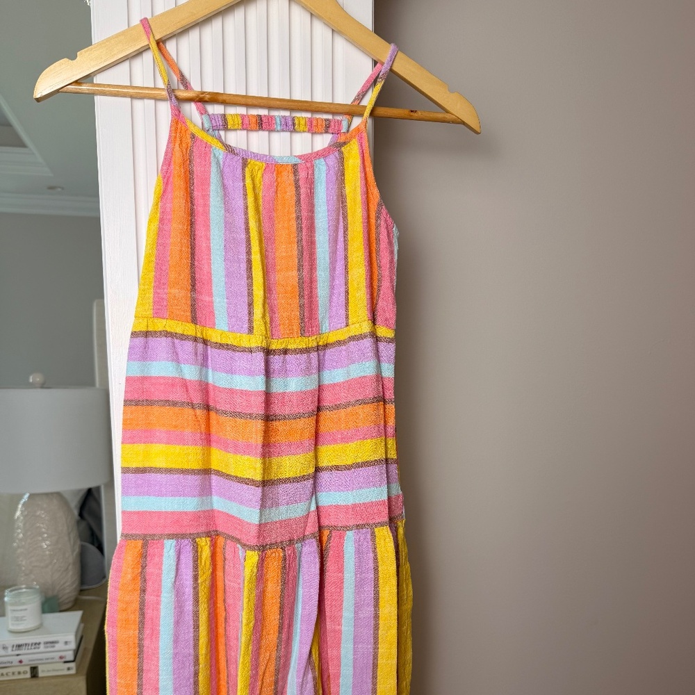 Girl's Striped Long Sundress